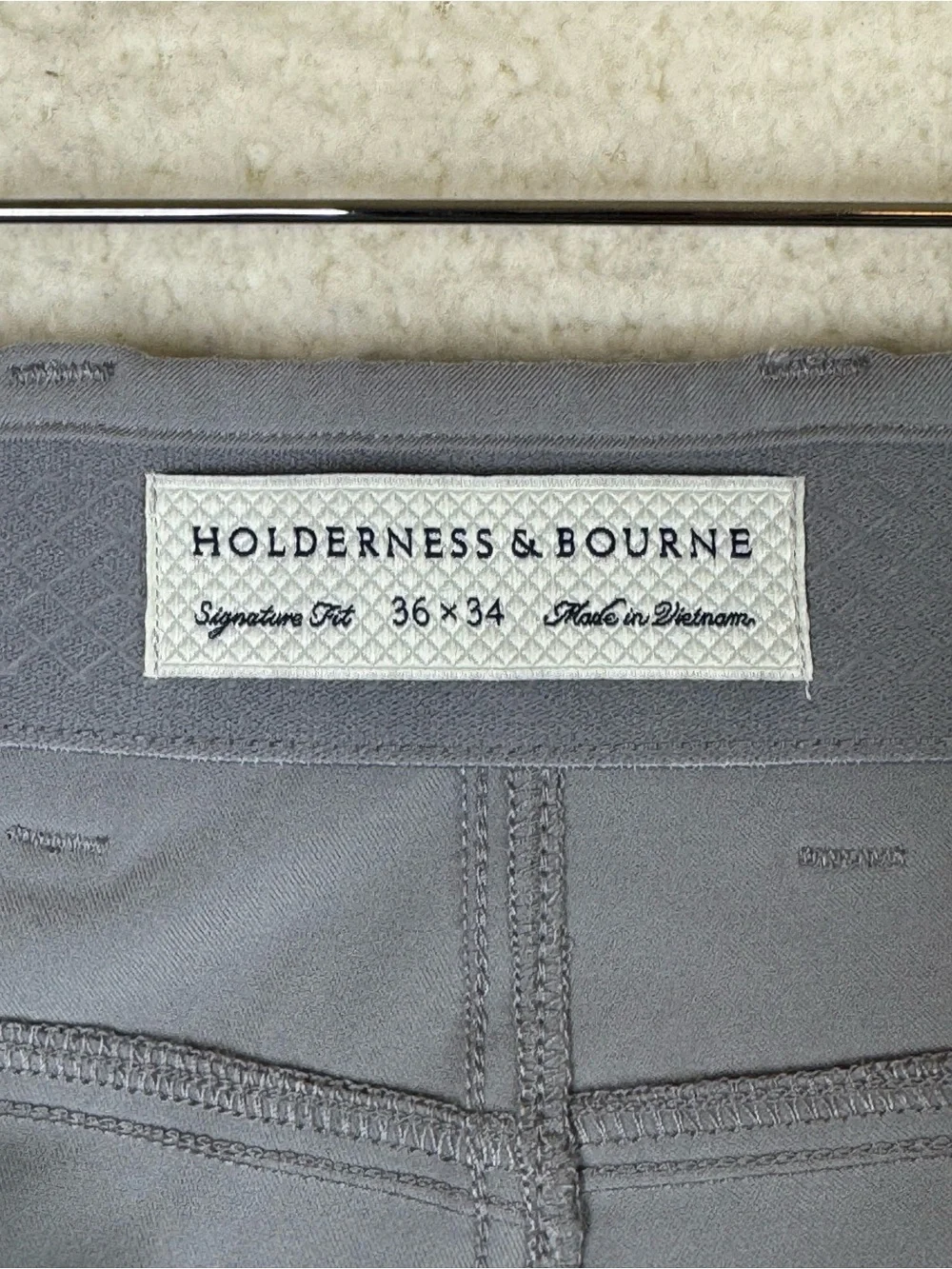 Holderness & Bourne The McDaniel Pant Golf Chino Pants Gray Men's Size 36x30.5
